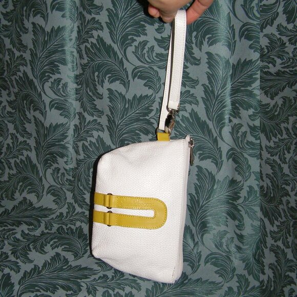 🌟 RARE New Sand Baggers white leather Wristlet - Picture 3 of 14